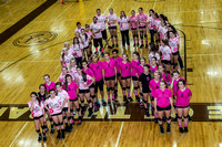 Varsity Vs. East Lansing - Volley for the cure Night